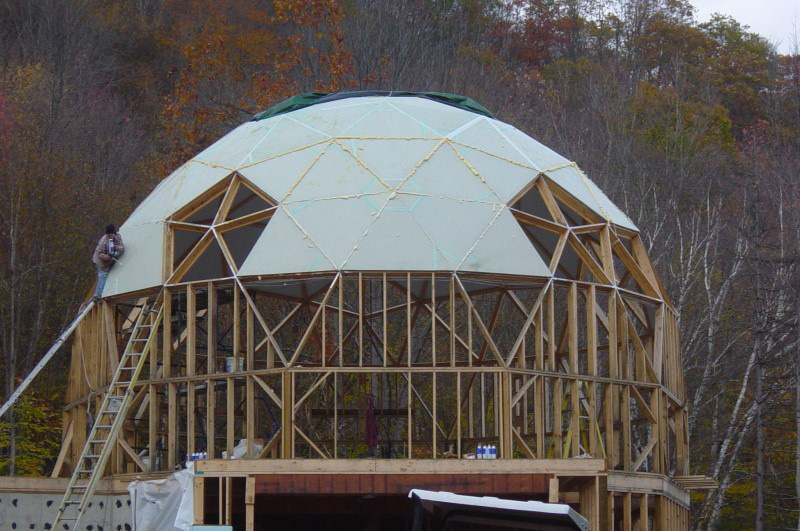 строительство купольной крыши