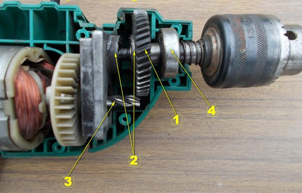 Конструкция дрели