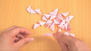 Как сделать лебедя из модулей15