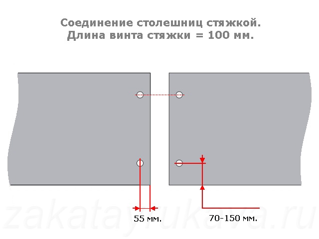 Разметка для стяжек.