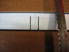 Подготовка соединительной планки. Изготовление дополнительной прорези для струбцины.