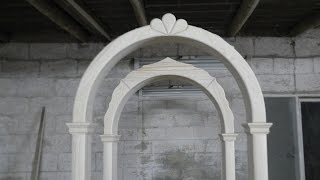 Изготовление деревянной арки / Production of wooden arch