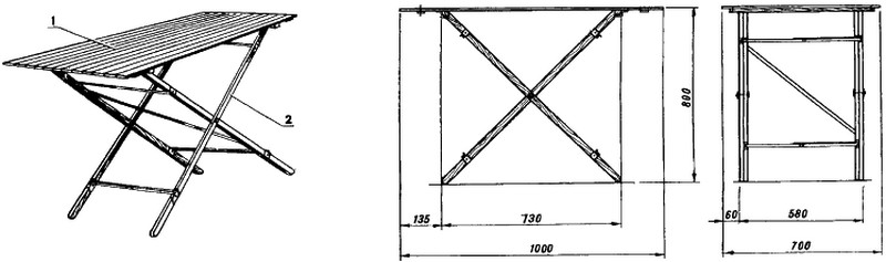 складной стол для дачи фото