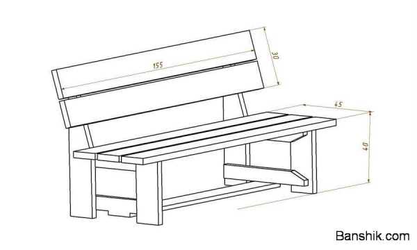 Стол скамейка в беседку своими руками чертежи