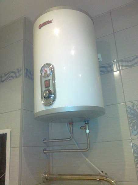 установка водонагревательного аристона на кухне самому